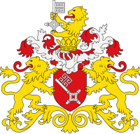 Wappen von Bremen: silberner Schlüssel auf rotem Schild